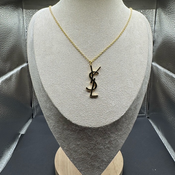 Yves Saint Laurent Jewelry - Yves Saint Laurent Gold Initial Necklace